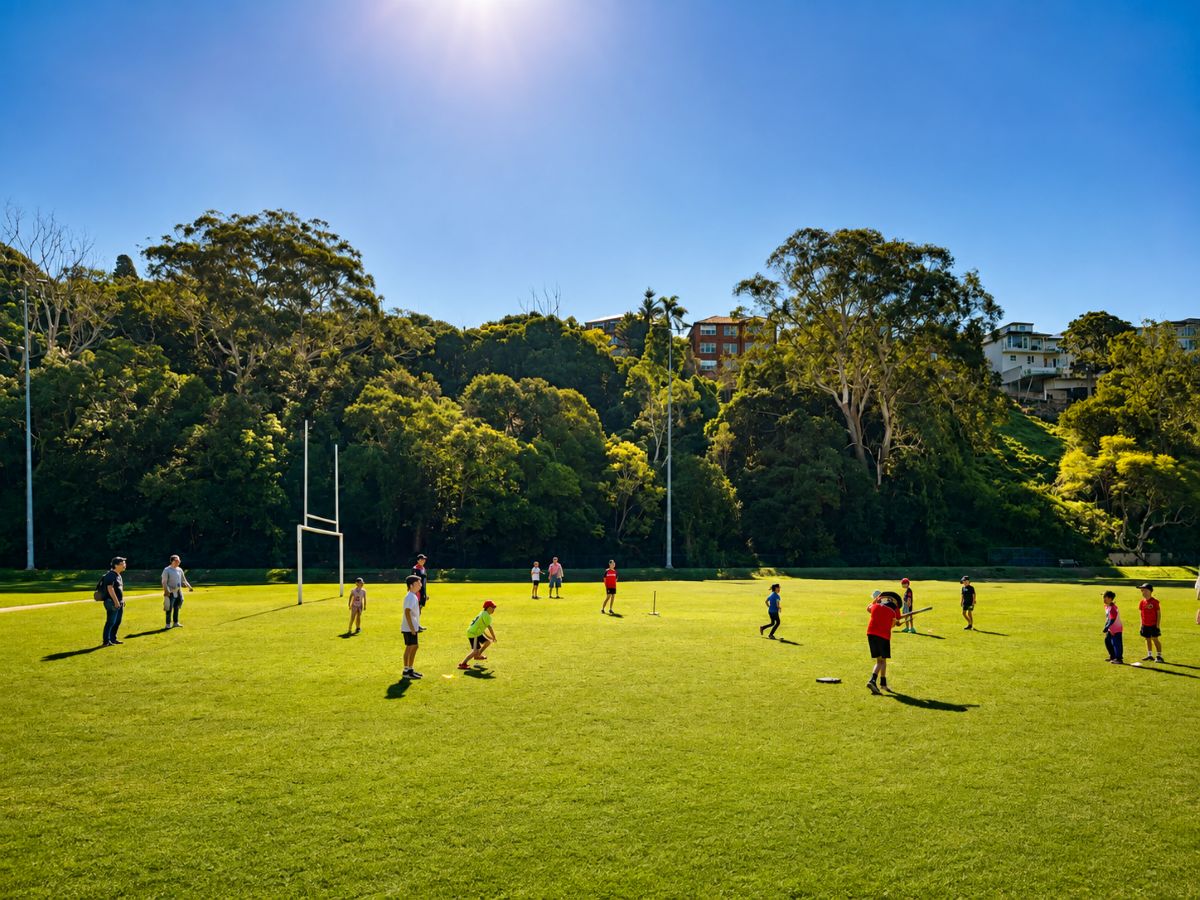 Young children playing Cricket Blast with North Sydney Junior Cricket Club