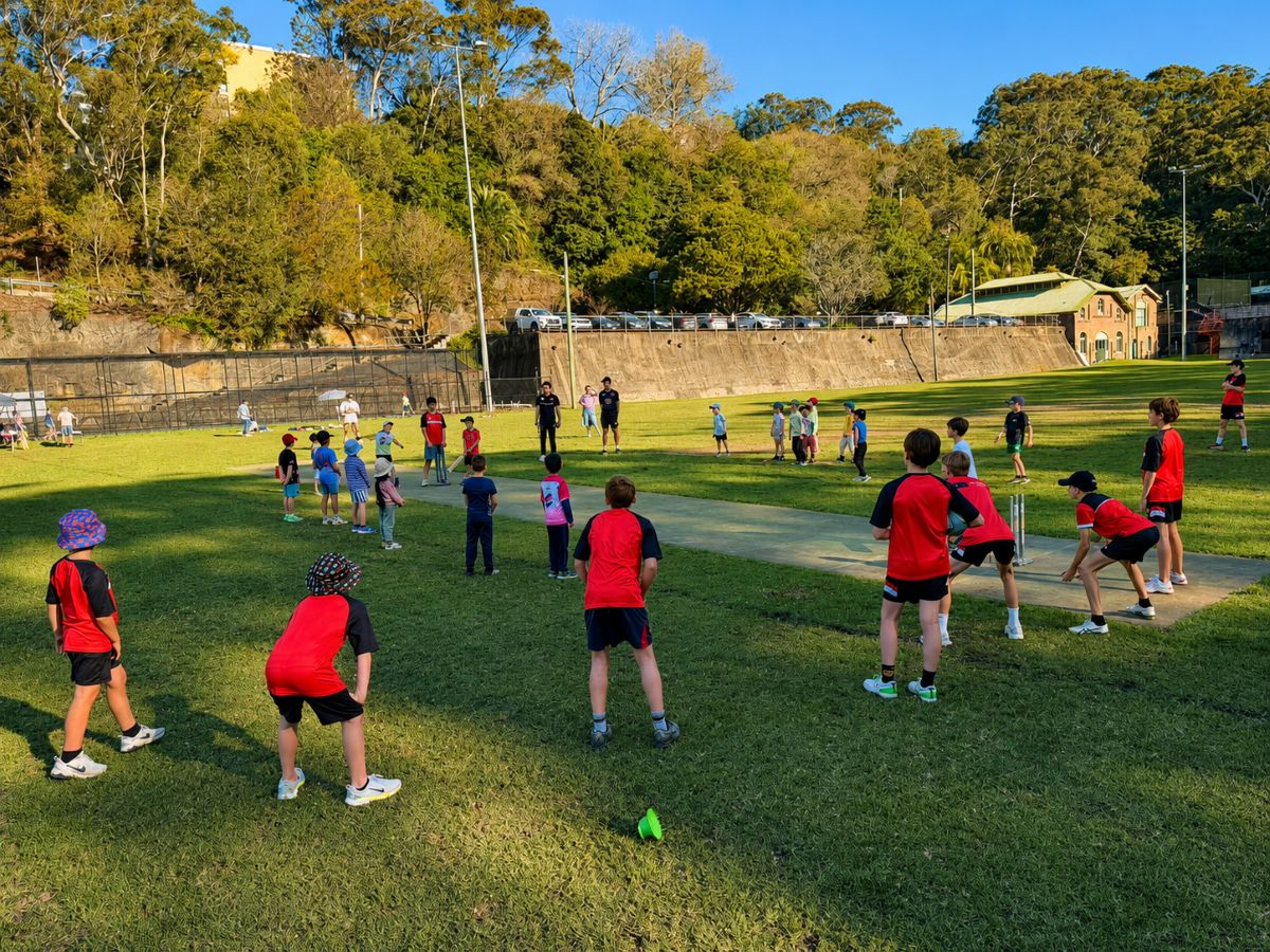 Young cricketers taking part in the 2026 NSDJCC Come and Try day